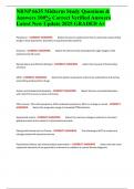 NRNP 6635 Midterm Study Questions & Answers 100&percnt; Correct Verified Answers Latest New Update 2025 GRADED A&plus;
