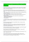 CERAD Exam 2 Questions With Certified Answers