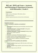 BIO 256 &sol; BIOS 256 Exam 2 &vert; 2026&sol;2027 &vert; Anatomy and Physiology II &vert; Metabolism&comma; Endocrine & Renal &vert; Questions & Answers with Rationales &vert; Grade A &vert; Verified Solutions