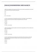 &lbrack;GEAS&rsqb; ENGINEERING MECHANICS Study Guide Exam Questions With Accurate Guaranteed Answers&period;
