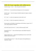 KINE 433&colon; Exam 3 questions with verified answers