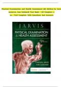 Test Bank for Physical Examination and Health Assessment 9th Edition by Carolyn Jarvis&comma; Ann Eckhardt &sol; All Chapters 1-32 &sol; Full Complete with questions and answers&period;