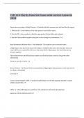 CLR 110 Clarity Data Set  Exam with correct Answers 2024