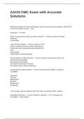 AACN CMC Exam with Accurate Solutions