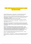  FINC 306 Questions And Answers Latest Top Score 2025&period;