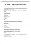 CMC exam 1 with Accurate Solutions