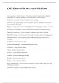 CMC Exam with Accurate Solutions