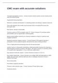 CMC exam with accurate solutions