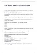 CMC Exam with Complete Solutions