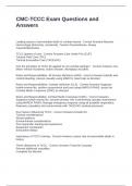 CMC-TCCC Exam Questions and Answers