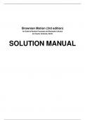 Solution Manual - Brownian Motion&colon; A Guide to Random Processes and Stochastic Calculus 3rd Edition by Ren&eacute; Schilling & B&ouml;ttcher&comma; All 23 Chapters Covered