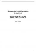 SOLUTIONS MANUAL Measures&comma; Integrals & Martingales 2nd edition&period; By Ren&eacute; Schilling All 28 Chapters Covered