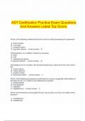 AST Certification Practice Exam Questions And Answers Latest Top Score&period;