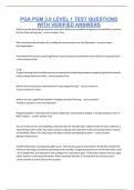 PGA PGM 3&period;0 LEVEL 1 TEST QUESTIONS WITH VERIFIED ANSWERS