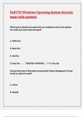 FedVTE Windows Operating System Security exam with answers