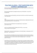 PGA PGM 3&period;0 LEVEL 1 TEST QUESTIONS WITH CORRECT ANSWERS 2025