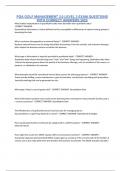 PGA GOLF MANAGEMENT 3&period;0 LEVEL 3 EXAM QUESTIONS WITH CORRECT ANSWERS 2025
