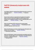 FedVTE Cybersecurity Analyst exam with answers