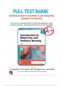 TEST BANK For Introduction to Maternity and Pediatric Nursing 9th Edition BY Gloria Leifer &vert;Complete Chapters 1 - 34 