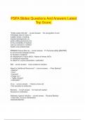 PSFA BUNDLED EXAM VERIFIED AND UPDATED 100&percnt; GUARANTEED SUCCESS&period;