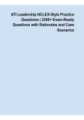 ATI Leadership NCLEX-Style Practice Questions &vert; 2300&plus; Exam-Ready Questions with Rationales and Case Scenarios