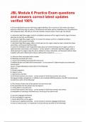 JBL Module 6 Practice Exam questions and answers correct latest updates verified 100&period;pdf