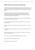 EPIB301&colon; Homework - Data Analysis and Epidemiology