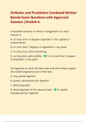 Orthotics and Prosthetics Combined Written Boards Exam Questions with Approved Answers &vert; Latest 2025&sol;2026 -Graded A&period; 