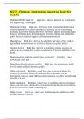 NICET - Highway Construction Inspection Basic&colon; Q&rsquo;s And A&rsquo;s
