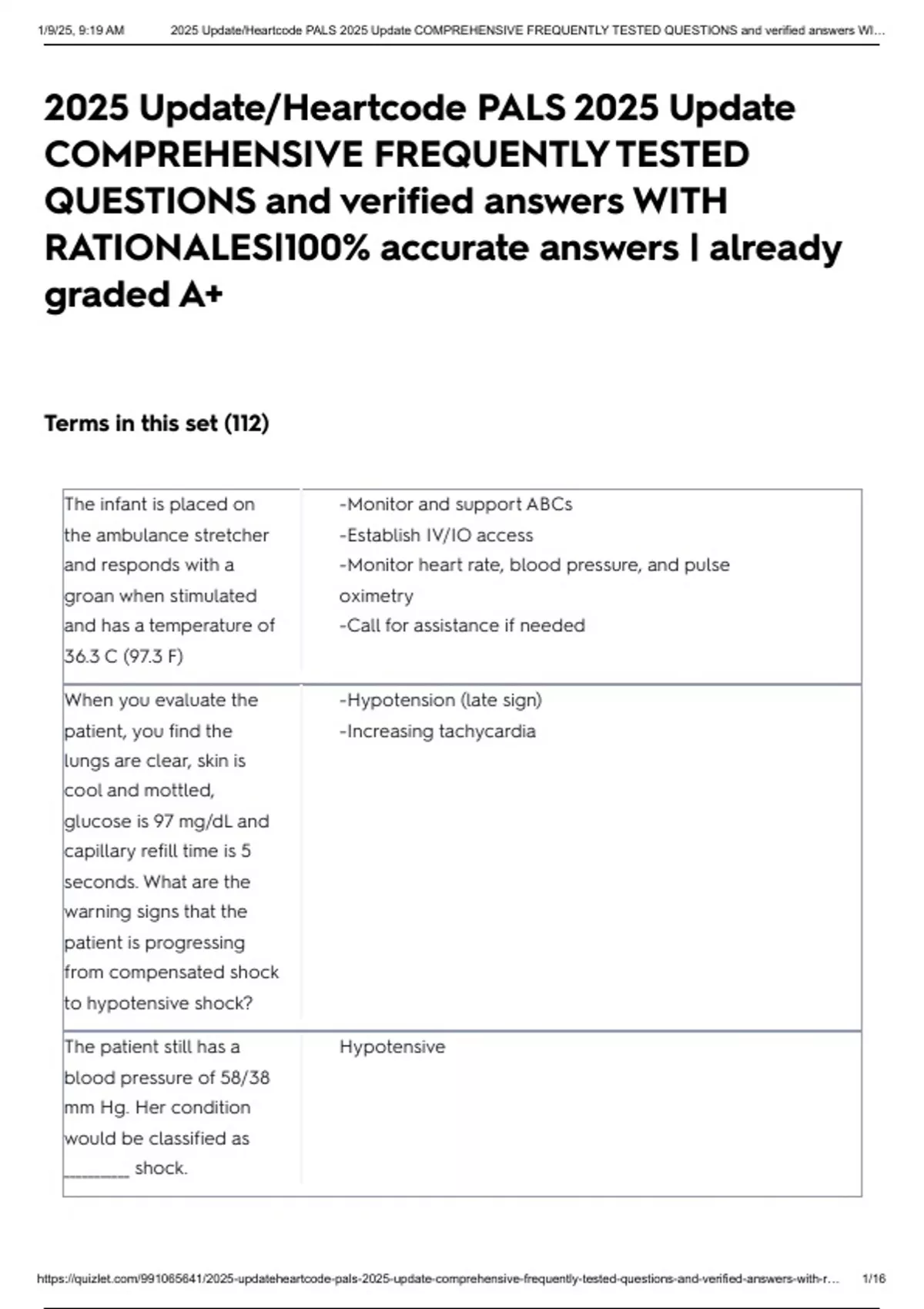 2025 Update/Heartcode PALS 2025 Update COMPREHENSIVE FREQUENTLY TESTED ...