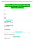 Adventis FMC Level 2 Latest Update 2025-2026 Exam 115 Questions with 100&percnt; Verified Correct Answers Guaranteed A&plus;