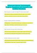Basic Vehicle Technologies Bundled Exams Questions and Answers Multiple Versions Latest Updates &lpar;2024&sol;2025&rpar; &lpar;Complete&comma; Accurate&comma; & Verified&rpar;
