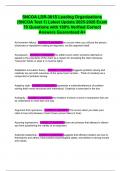 SNCOA LDR-301S Leading Organizations &lpar;SNCOA Test 1&rpar; Latest Update 2025-2026 Exam 70 Questions with 100&percnt; Verified Correct Answers Guaranteed A&plus;