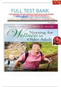 FULL TEST BANK FOR NURSING FOR WELLNESS IN OLDER ADULTS 8TH EDITION BY CAROL A MILLER LATEST UPDATE GRADED A&plus;&period;