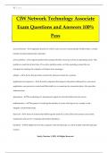 CIW Network Technology Associate Exam Questions and Answers 100&percnt; Pass