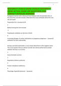 MATERNITY EVOLVE EXAM &sol;EVOLVE MATERNITY EXAM ACTUAL EXAM 300 QUESTIONS AND CORRECT DETAILED ANSWERS 