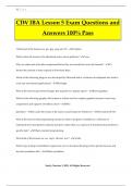 CIW IBA Lesson 5 Exam Questions and Answers 100&percnt; Pass