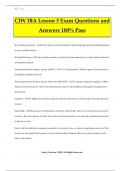CIW IBA Lesson 3 Exam Questions and Answers 100&percnt; Pass