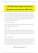 CIW IBA Final Study Guide Part 2 Questions and Answers 100&percnt; Pass