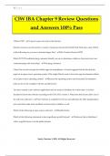 CIW IBA Chapter 9 Review Questions and Answers 100&percnt; Pass