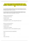 PALO PCCET EXAM WITH QUESTIONS WITH 100&percnt; CORRECT ANSWERS &lpar;LATEST UPDATE 2025&rpar; GRADED A&plus;