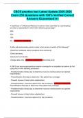 CBCS practice test Latest Update 2025-2026 Exam 255 Questions with 100&percnt; Verified Correct Answers Guaranteed A&plus;