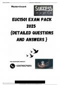 EUC1501 EXAM PACK 2025  &lbrace;DETAILED QUESTIONS AND ANSWERS &rcub;