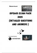 IOP2605 EXAM PACK 2025  &lbrace;DETAILED QUESTIONS AND ANSWERS &rcub;