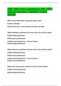 FINC 306 Exam 3 Questions with 100&percnt; Correct Answers &vert; Verified &vert; Latest Update