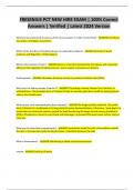 FRESENIUS PCT NEW HIRE EXAM &vert; 100&percnt; Correct  Answers &vert; Verified &vert; Latest 2024 Version