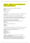 ABSITE &ndash; Biliary Correct Questions & Answers&lpar;RATED A&plus;&rpar;