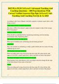 2025 PGA PGM 3&period;0 Level 3 Advanced Teaching And  Coaching Questions &ndash; 400 Prep Questions With  Correct Verified Answers&sol; Pga Pgm 3&period;0 Level 3 Adv  Teaching And Coaching Test Qs & As 2025