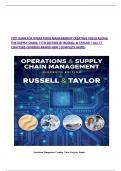 TEST BANK FOR OPERATIONS MANAGEMENT CREATING VALUE ALONG THE SUPPLY CHAIN&comma; 11TH EDITION BY RUSSELL & TAYLOR  &vert; ALL 17 CHAPTERS COVERED&vert; BRAND NEW &vert; COMPLETE GUIDE&period;