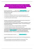 Ohio PTA Jurisprudence Exam Latest Update 2025-2026 Exam 80 Questions with 100&percnt; Verified Correct Answers Guaranteed A&plus;